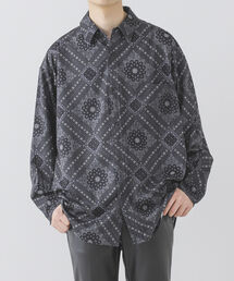BeAMS DOT | 【WEB限定】BeAMS DOT / アソート柄 オーバーサイズ 長袖シャツ(シャツ/ブラウス)