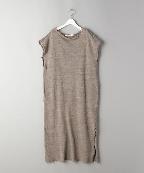 R JUBILEE(アールジュビリー)の「<R JUBILEE>スリットロングワンピース Ψ(ワンピース・レディース・ベージュ/ダークグレー・FREE)」の18枚目の写真