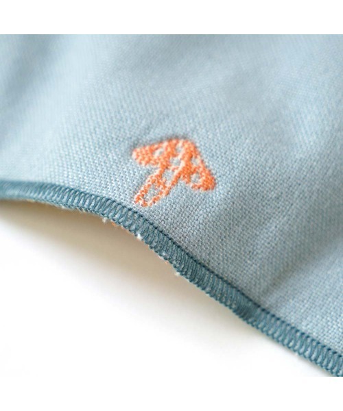 10mois（ディモワ）の「10mois Amelie(アメリ)  ふくふくガーゼ ハンカチ＆クリップセット（スタイ/よだれかけ・キッズ・ブルー系・ONE SIZE）」の6枚目の写真