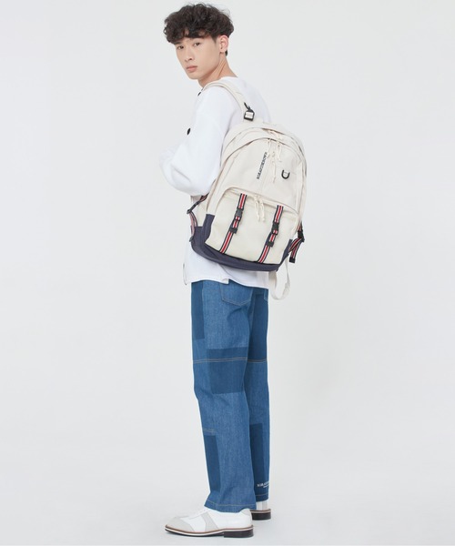 ROMANTIC CROWN（ロマンティッククラウン）の「【ROMANTIC CROWN】SIGNATURE LOGO MULTI BACKPACK / ロマンティッククラウン シグネチャー ロゴ マルチ バックパック（バックパック/リュック・メンズ・オートミール・FREE）」の3枚目の写真