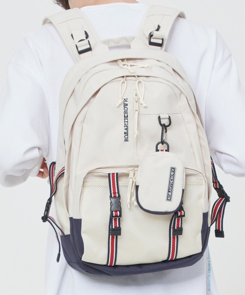ROMANTIC CROWN（ロマンティッククラウン）の「【ROMANTIC CROWN】SIGNATURE LOGO MULTI BACKPACK / ロマンティッククラウン シグネチャー ロゴ マルチ バックパック（バックパック/リュック・メンズ・オートミール・FREE）」の22枚目の写真