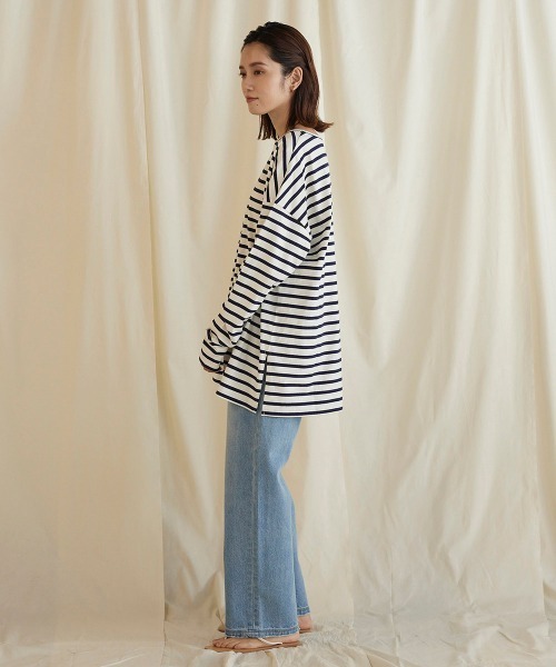 LIPSTAR（リップスター）の「【WEB別注サイズあり】12ozストレートデニム（デニムパンツ・レディース・ブルー/ネイビー・M/S）」の7枚目の写真