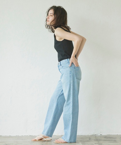 LIPSTAR（リップスター）の「【WEB別注サイズあり】12ozストレートデニム（デニムパンツ・レディース・ブルー/ネイビー・M/S）」の16枚目の写真