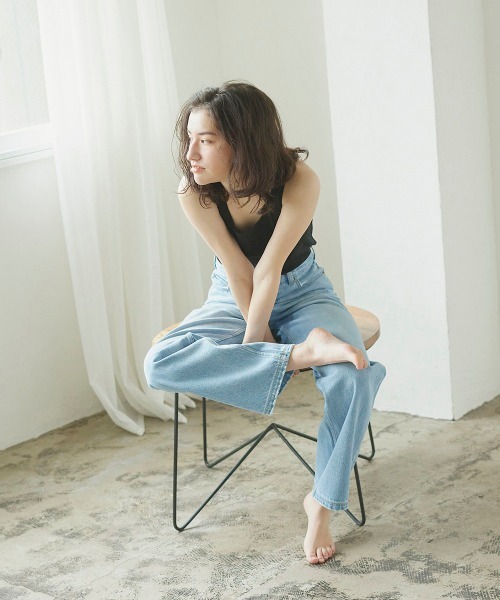 LIPSTAR（リップスター）の「【WEB別注サイズあり】12ozストレートデニム（デニムパンツ・レディース・ブルー/ネイビー・M/S）」の19枚目の写真