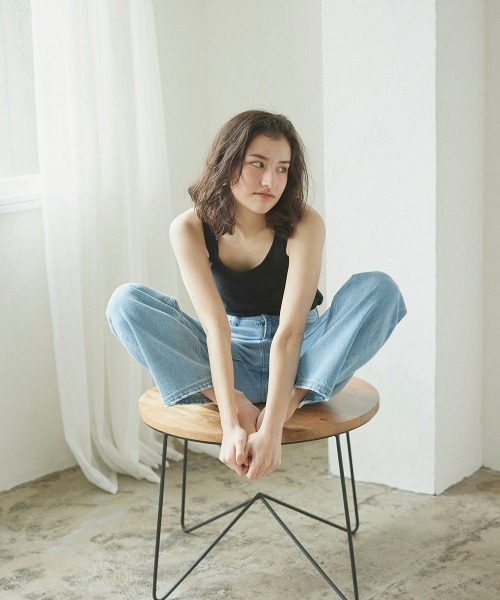 LIPSTAR（リップスター）の「【WEB別注サイズあり】12ozストレートデニム（デニムパンツ・レディース・ブルー/ネイビー・M/S）」の10枚目の写真