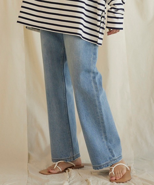 LIPSTAR（リップスター）の「【WEB別注サイズあり】12ozストレートデニム（デニムパンツ・レディース・ブルー/ネイビー・M/S）」の12枚目の写真