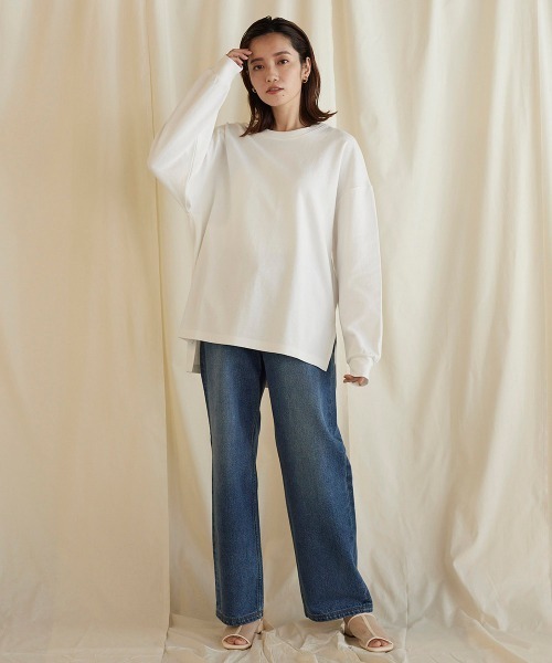 LIPSTAR（リップスター）の「【WEB別注サイズあり】12ozストレートデニム（デニムパンツ・レディース・ブルー/ネイビー・M/S）」の9枚目の写真