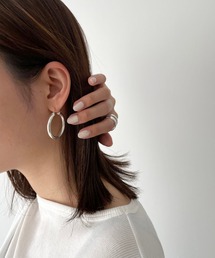 CANAL JEAN | Pt(ピーティー) ミディアムフープピアス(ピアス（両耳用）)