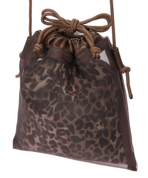 koe（コエ）の「チュールドロストショルダーポーチ（ハンドバッグ・レディース・ブラック/ダークブラウン・FREE）」の7枚目の写真