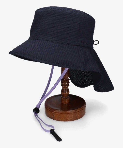 OVERRIDE(オーバーライド)の「【OVERRIDE】WATER-REPELLENT SHADEHAT / 【オーバーライド】ウォーターリペレント シェードハット(ハット・レディース・ネイビー/グリーン/グレー・M/57.5cm)」の3枚目の写真