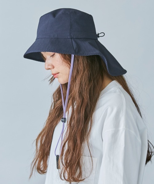 OVERRIDE(オーバーライド)の「【OVERRIDE】WATER-REPELLENT SHADEHAT / 【オーバーライド】ウォーターリペレント シェードハット(ハット・レディース・ネイビー/グリーン/グレー・M/57.5cm)」の21枚目の写真