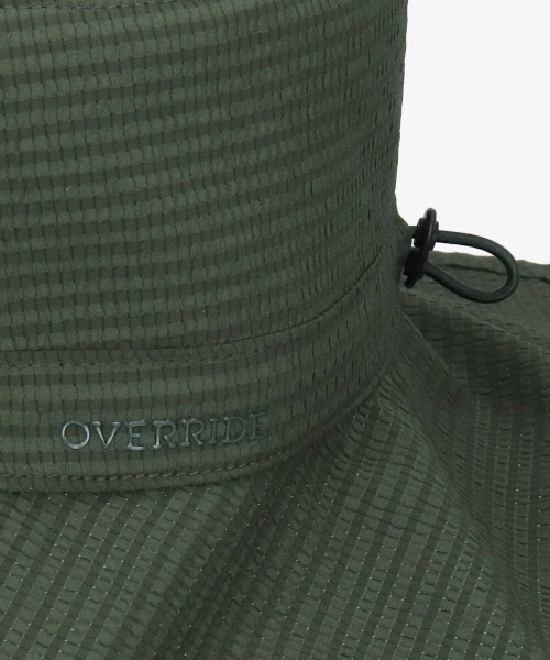 OVERRIDE(オーバーライド)の「【OVERRIDE】WATER-REPELLENT SHADEHAT / 【オーバーライド】ウォーターリペレント シェードハット(ハット・レディース・ネイビー/グリーン/グレー・M/57.5cm)」の7枚目の写真