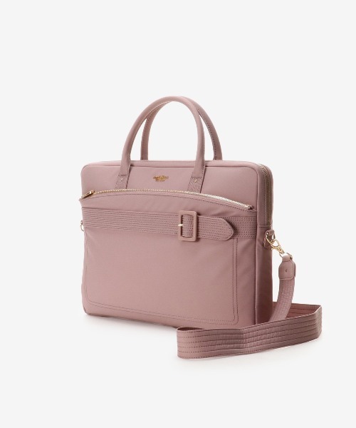 Samantha Thavasa Petit Choice（サマンサタバサ　プチチョイス）の「ベルトデザインパソコンバッグ（ハンドバッグ・レディース・ブラック/ピンクベージュ/ライトブルー・FREE）」の16枚目の写真