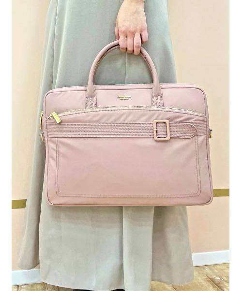 Samantha Thavasa Petit Choice（サマンサタバサ　プチチョイス）の「ベルトデザインパソコンバッグ（ハンドバッグ・レディース・ブラック/ピンクベージュ/ライトブルー・FREE）」の20枚目の写真