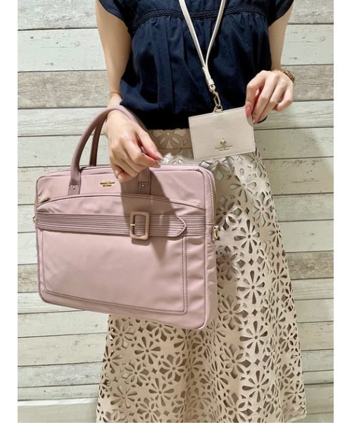 Samantha Thavasa Petit Choice（サマンサタバサ　プチチョイス）の「ベルトデザインパソコンバッグ（ハンドバッグ・レディース・ブラック/ピンクベージュ/ライトブルー・FREE）」の19枚目の写真