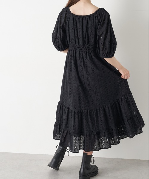 OLIVE des OLIVE（オリーブデオリーブ）の「【WEB限定カラー有】綿レースティアードワンピース（ワンピース・レディース・グリーン系その他/ブルー系その他/パープル系その他/アイボリー/ブラック/ラベンダー/オフホワイト・FREE）」の17枚目の写真