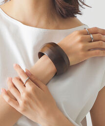 BEAMS LIGHTS | BEAMS LIGHTS / WOOD ワイド バングル(バングル/リストバンド)