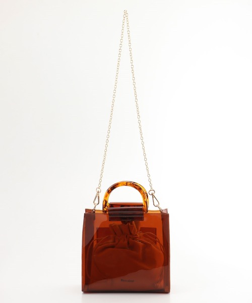 Honeys(ハニーズ)の「巾着付クリアBag(ハンドバッグ・レディース・ホワイト/ブラック/ブラウン・FREE)」の13枚目の写真