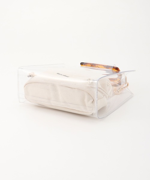 Honeys(ハニーズ)の「巾着付クリアBag(ハンドバッグ・レディース・ホワイト/ブラック/ブラウン・FREE)」の14枚目の写真