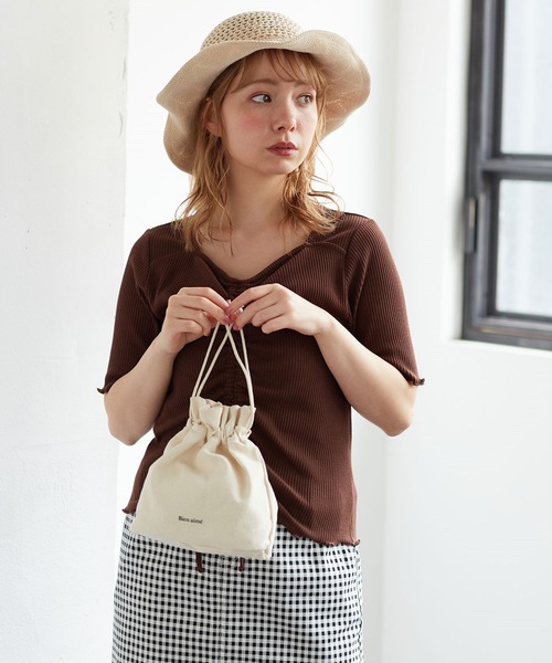 Honeys(ハニーズ)の「巾着付クリアBag(ハンドバッグ・レディース・ホワイト/ブラック/ブラウン・FREE)」の12枚目の写真