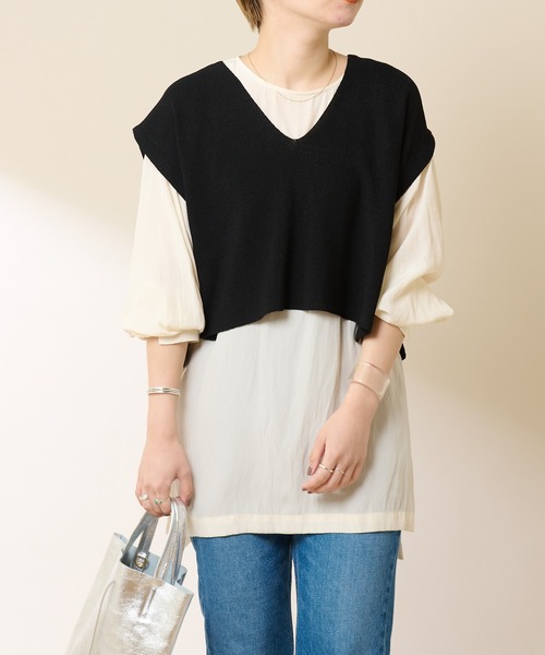 SHENERY（シーナリー）の「サイドスリットデシンチュニック（シャツ