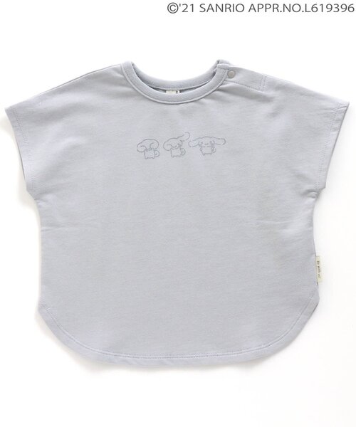 sanrio（サンリオ）の「サンリオかくれんぼＴシャツ（Tシャツ/カットソー・キッズ・オフホワイト/サックスブルー/ピンク/イエロー/ブルー/グリーン/ミント・90/100/110/120/80）」の5枚目の写真