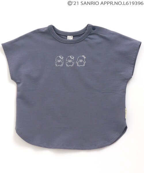 sanrio（サンリオ）の「サンリオかくれんぼＴシャツ（Tシャツ/カットソー・キッズ・オフホワイト/サックスブルー/ピンク/イエロー/ブルー/グリーン/ミント・90/100/110/120/80）」の2枚目の写真