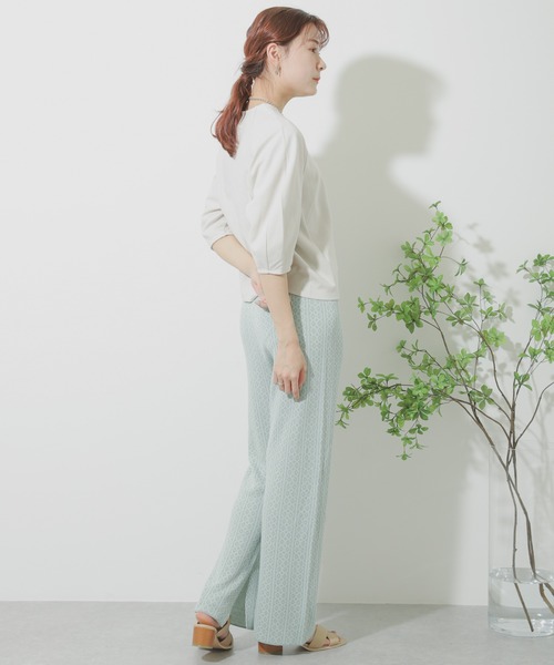 SENSE OF PLACE by URBAN RESEARCH（センスオブプレイスバイアーバンリサーチ）の「コクーンスリーブトップ（Tシャツ/カットソー・レディース・ブラック/パープル/ライトベージュ・ONE）」の22枚目の写真