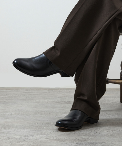 PADRONE パドローネ / BL SIDE GORE SHOES サイドゴアスリッポン