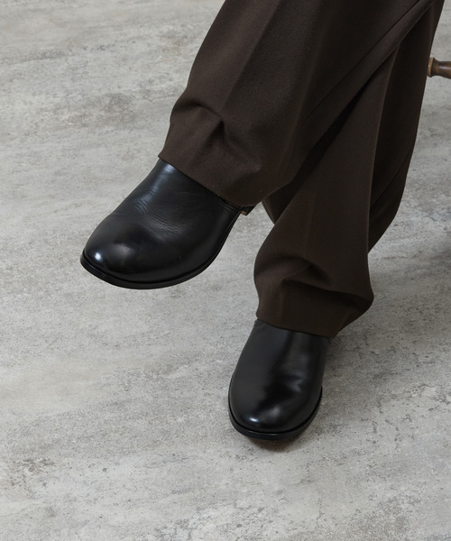 PADRONE パドローネ / BL SIDE GORE SHOES サイドゴアスリッポン