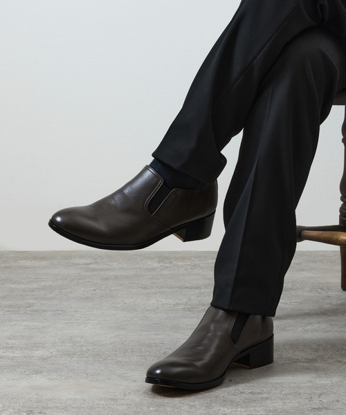 PADRONE パドローネ / BL SIDE GORE SHOES サイドゴアスリッポン