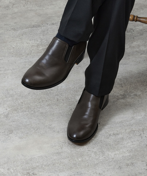 PADRONE パドローネ / BL SIDE GORE SHOES サイドゴアスリッポン