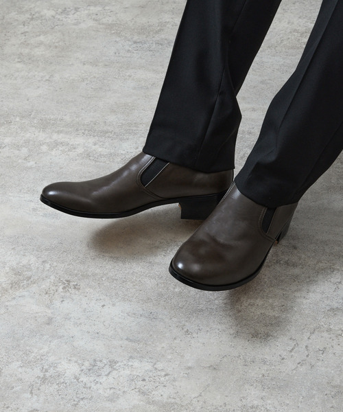 PADRONE パドローネ / BL SIDE GORE SHOES サイドゴアスリッポン