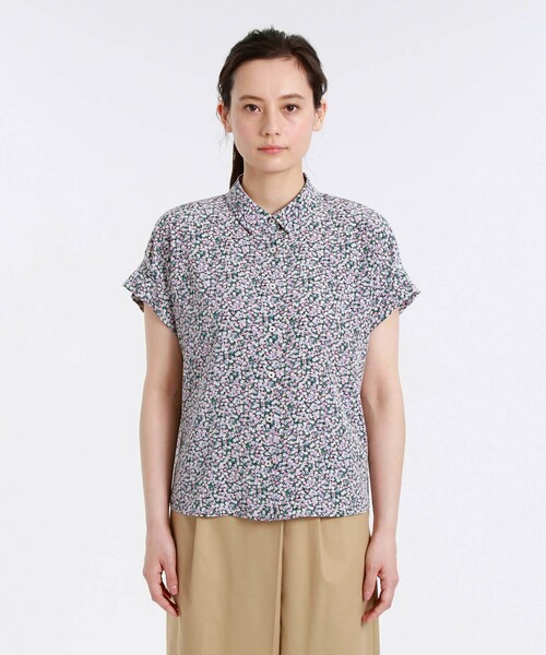 【専用】マッキントッシュフィロソフィー 花柄半袖シャツ ブラウス　洗えるリバティ 専用】マッキントッシュフィロソフィー 花柄半袖シャツ ブラウス