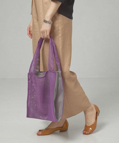 closet story（クローゼットストーリー）の「＜closet story＞ メッシュ 2ソウ トートバッグ（トートバッグ・レディース・パープル/ネイビー・FREE）」の8枚目の写真