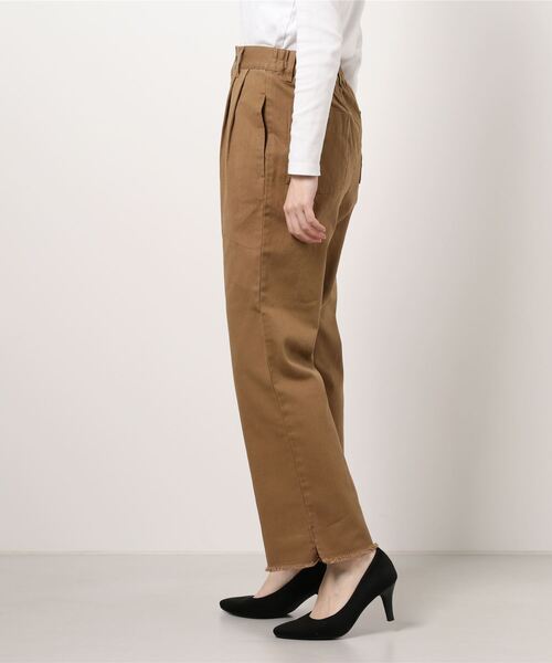 ehka sopo(エヘカソポ)の「ツイルフレアパンツ(その他パンツ・レディース・キナリ/ブルー/ブラウン・フリ-)」の5枚目の写真