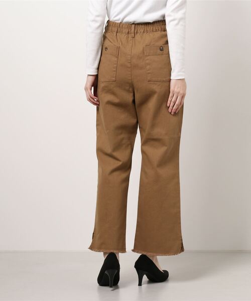 ehka sopo(エヘカソポ)の「ツイルフレアパンツ(その他パンツ・レディース・キナリ/ブルー/ブラウン・フリ-)」の4枚目の写真