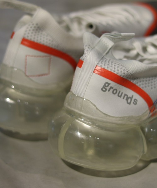 grounds（グラウンズ）の「【別注】grounds/グラウンズ/インサイドアウト RED（スニーカー・メンズ・レッド・40/41/42/43）」の3枚目の写真