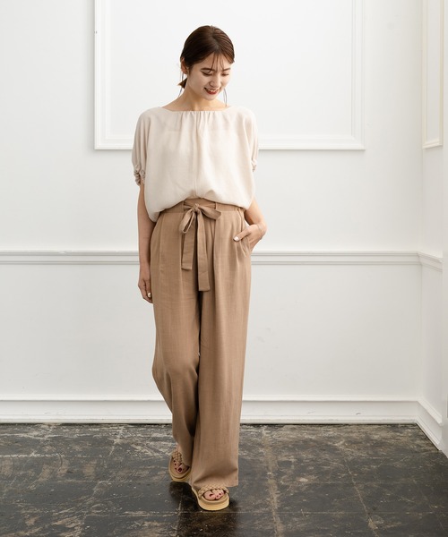 リボン　ギャザー　L　チュニック　トップス 楽天市場】バックリボン ギャザー チュニック トップス