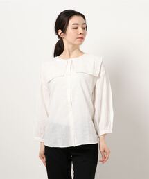 Samansa Mos2 | ドビーレースセーラーブラウス(シャツ/ブラウス)