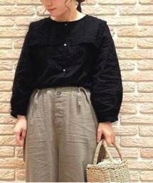 Samansa Mos2 | ドビーレースセーラーブラウス(シャツ/ブラウス)