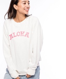BILLABONG レディース 【A DAYDREAM AWAY】 KEEP TRYIN クルーネックトレーナー【2021年春夏モデル】/ビラボントップススウェット