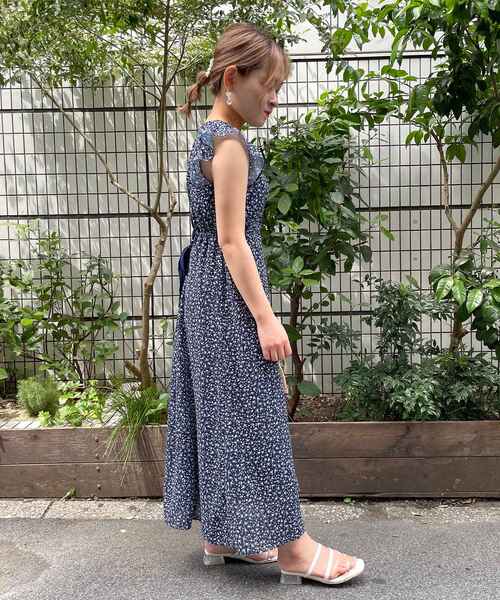 MAJESTIC LEGON（マジェスティックレゴン）の「バックレースアップフラワーワンピ（ワンピース・レディース・ブルー系その他2/ブルー系その他4/パープル系その他2・SMALL/MEDIUM）」の16枚目の写真