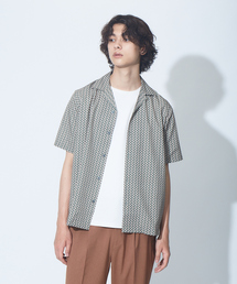 【WEB別注】総柄 オープンカラー シャツ