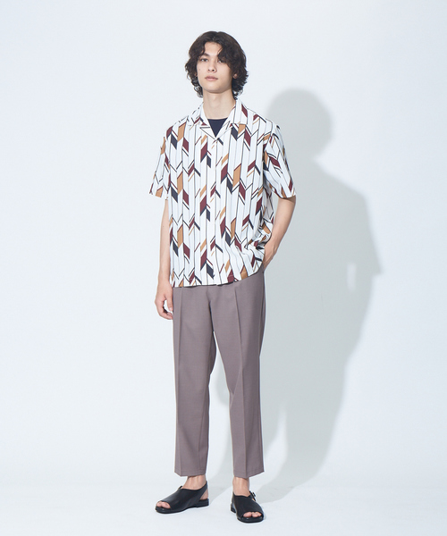 ABAHOUSE(アバハウス)の「【WEB別注】総柄 オープンカラー シャツ(シャツ/ブラウス・メンズ・ホワイト/ベージュ/ネイビー/グリーン/アイボリー・46/48)」の20枚目の写真