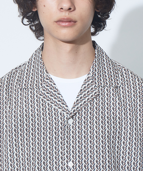 ABAHOUSE(アバハウス)の「【WEB別注】総柄 オープンカラー シャツ(シャツ/ブラウス・メンズ・ホワイト/ベージュ/ネイビー/グリーン/アイボリー・46/48)」の16枚目の写真