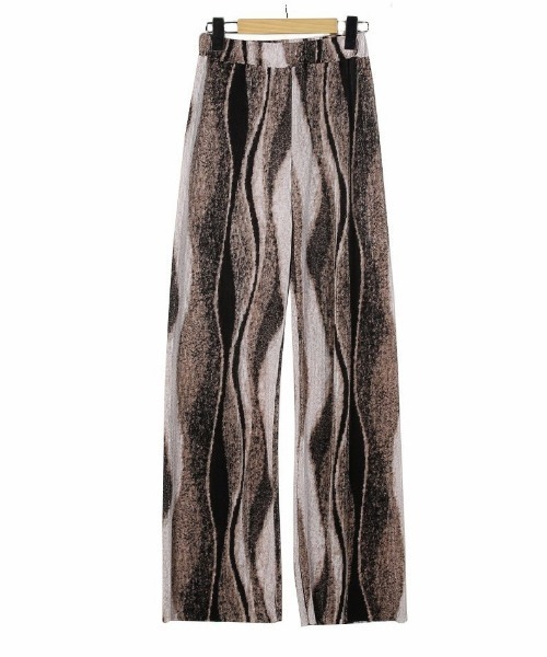 chuu（チュー）の「MERONGSHOP マーブルプリーツバンディングパンツ（その他パンツ・レディース・ブラウン・FREE）」の9枚目の写真