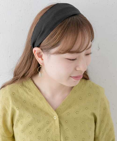 URBAN RESEARCH Sonny Label（アーバンリサーチサニーレーベル）の「ワイドカチューシャ（カチューシャ・レディース・ブラック/ベージュ・ONE）」の2枚目の写真