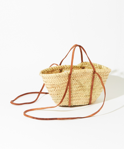 Rouge vif（ルージュヴィフ）の「KECH Les ESSENTIELS ショルダーバスケット（かごバッグ・レディース・ブラウン・フリー）」の4枚目の写真