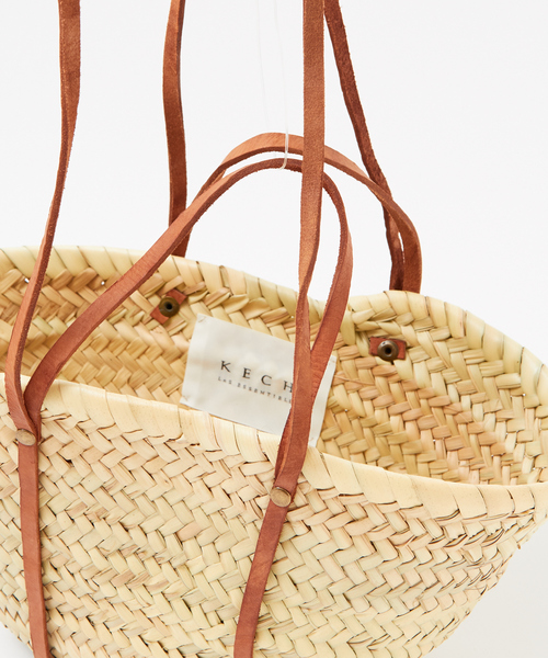 Rouge vif（ルージュヴィフ）の「KECH Les ESSENTIELS ショルダーバスケット（かごバッグ・レディース・ブラウン・フリー）」の8枚目の写真